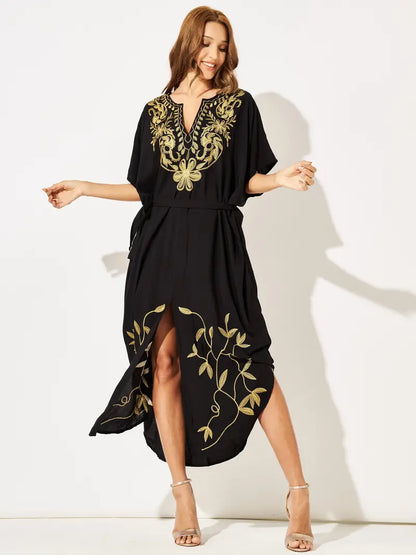 Kaftan luxo bordado