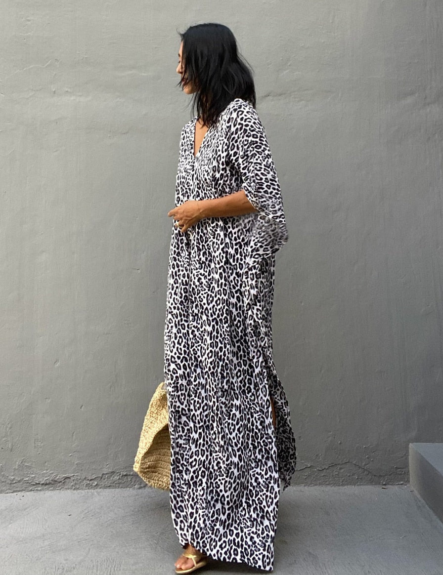 Kaftan sole leopardo