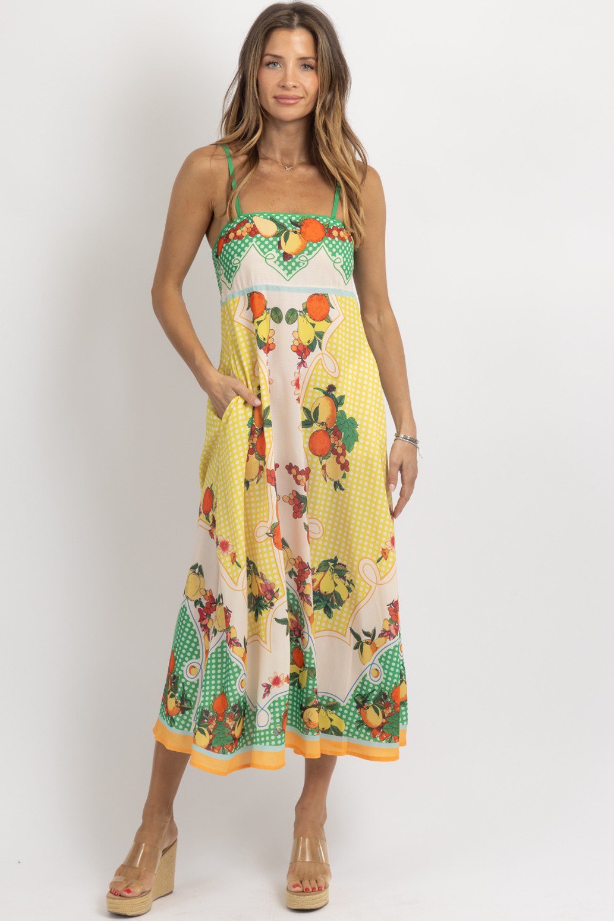 Vestido fruto tropical