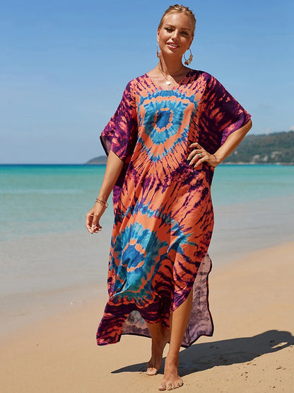 Kaftan tie dye colors