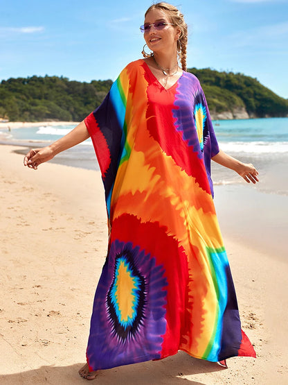 Kaftan tie dye colors