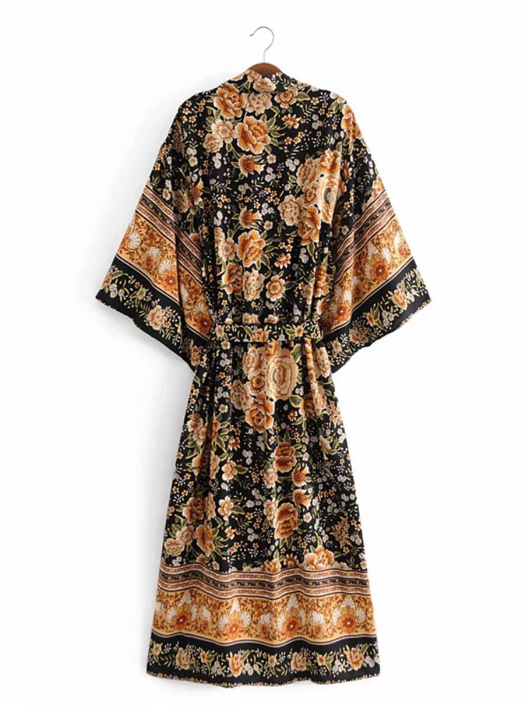 Kimono boho aurora maxi