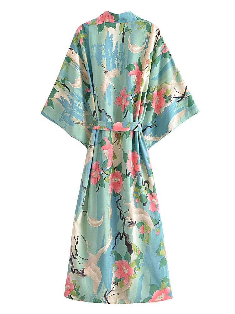 Kimono longo paradise