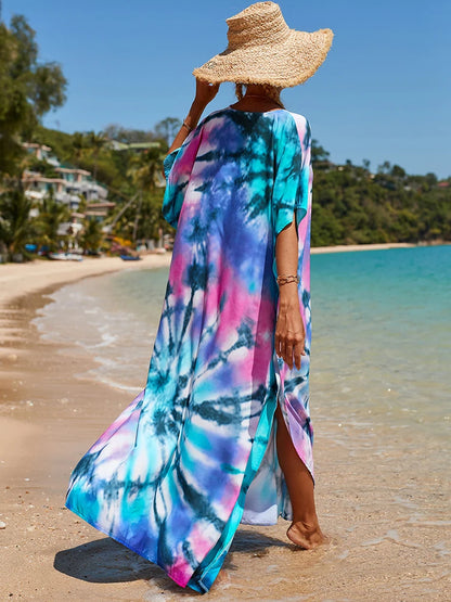 Kaftan tie dye colors