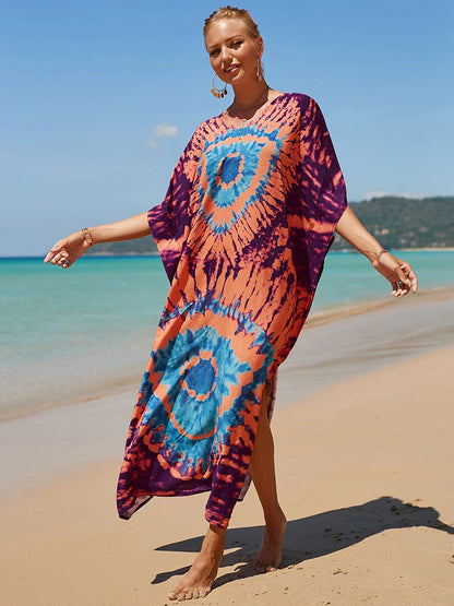 Kaftan tie dye colors