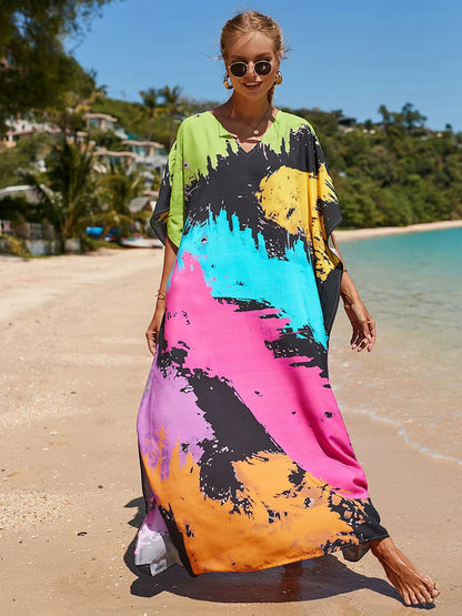 Kaftan tie dye colors