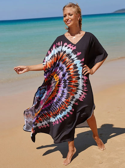 Kaftan tie dye colors