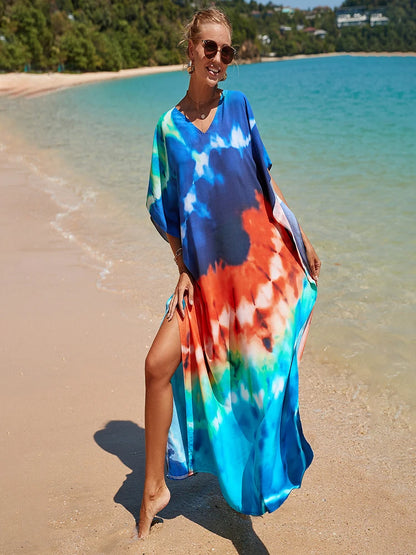 Kaftan tie dye colors