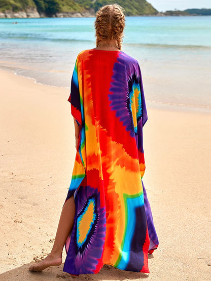 Kaftan tie dye colors