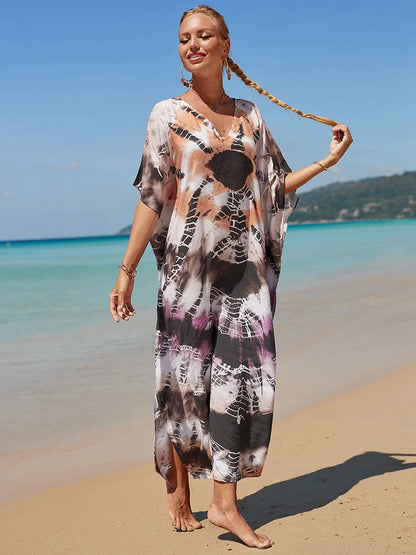 Kaftan tie dye colors