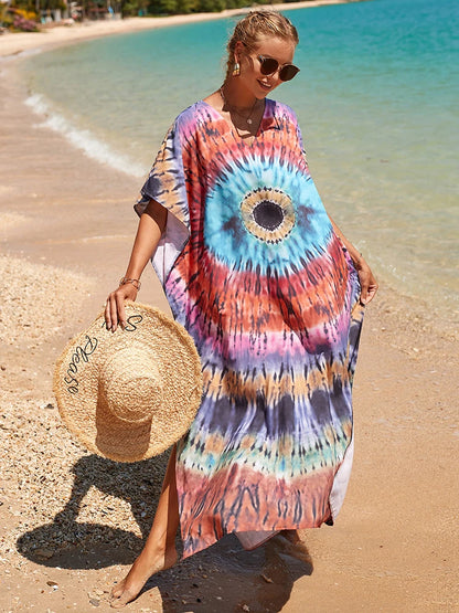 Kaftan tie dye colors