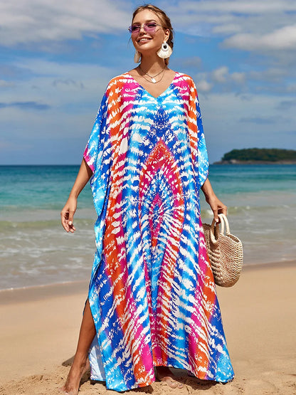 Kaftan tie dye colors