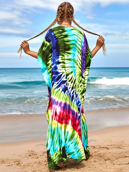 Kaftan tie dye colors