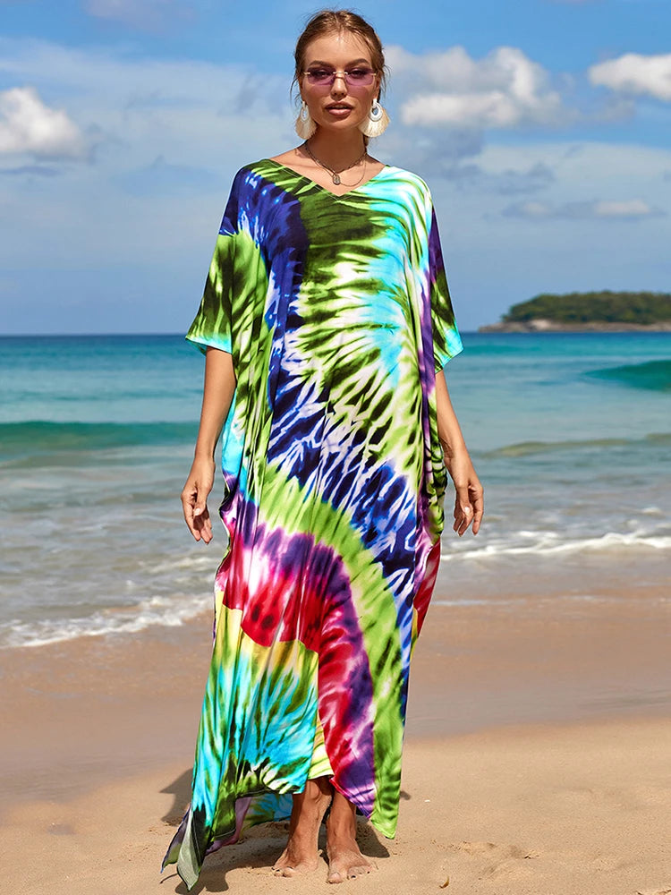 Kaftan tie dye colors