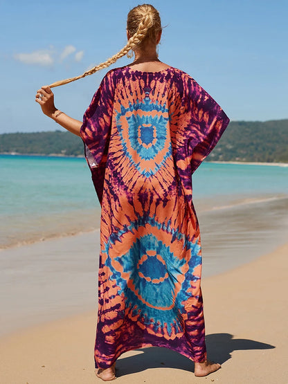 Kaftan tie dye colors