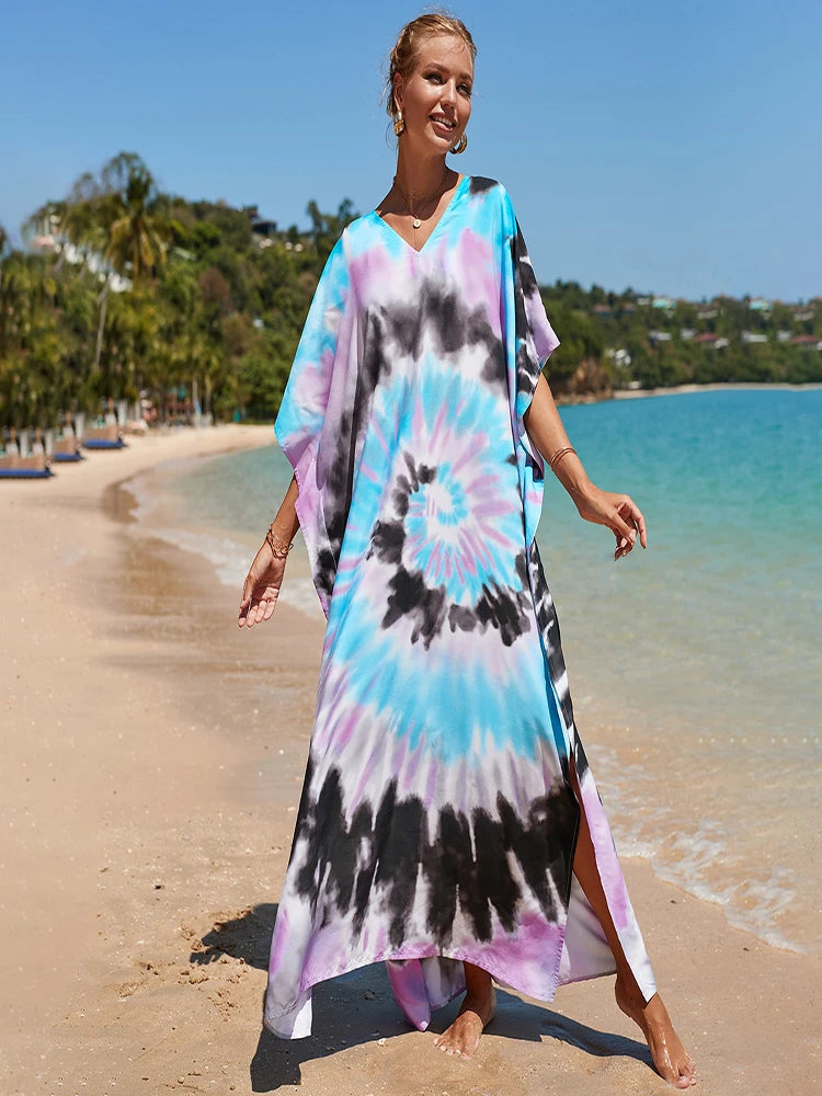 Kaftan tie dye colors