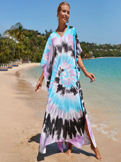 Kaftan tie dye colors