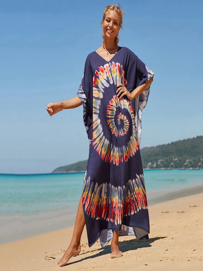 Kaftan tie dye colors