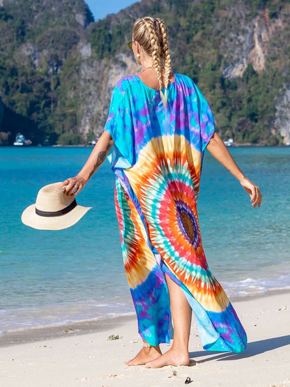 Kaftan tie dye colors