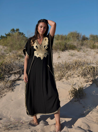 Kaftan luxo bordado