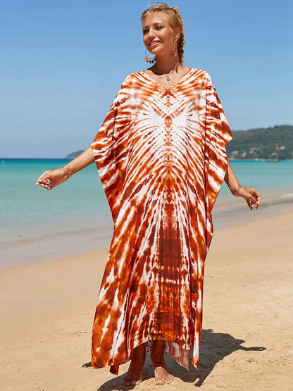 Kaftan tie dye colors