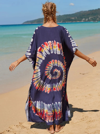 Kaftan tie dye colors