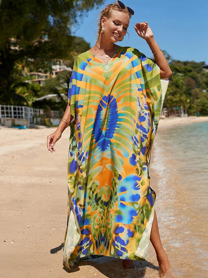 Kaftan tie dye colors