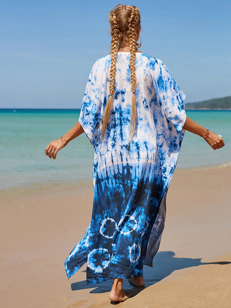 Kaftan tie dye colors