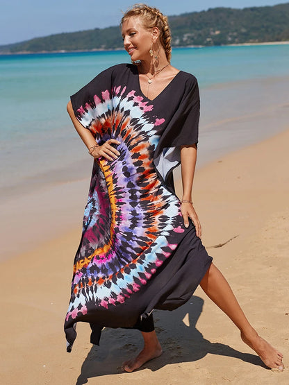 Kaftan tie dye colors