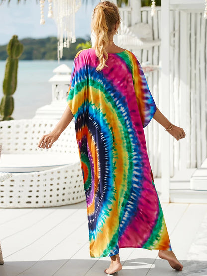 Kaftan tie dye colors