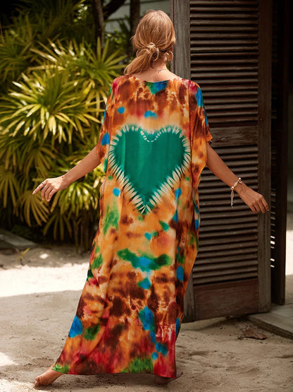 Kaftan tie dye colors