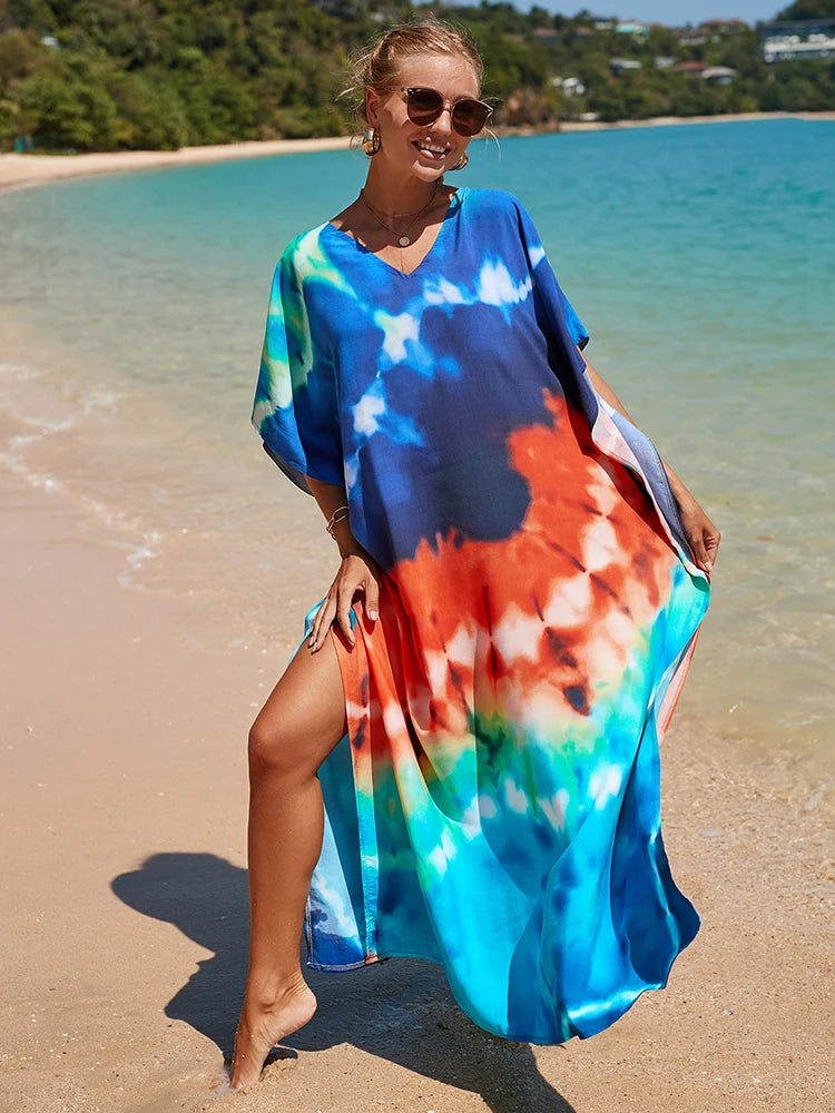 Kaftan tie dye colors