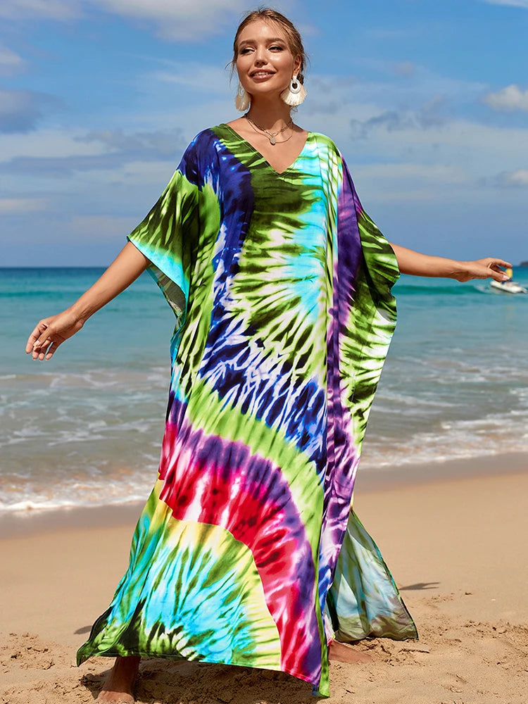 Kaftan tie dye colors