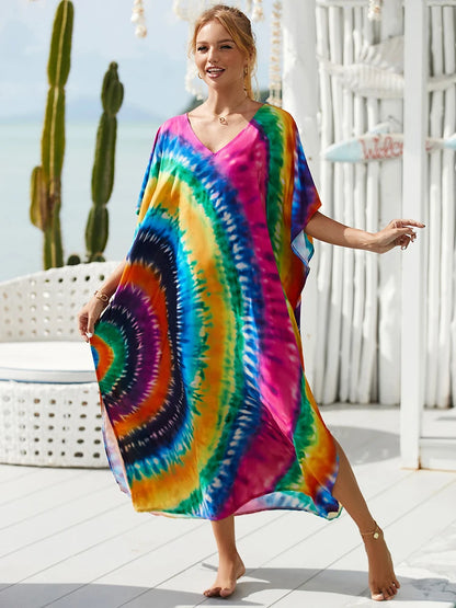 Kaftan tie dye colors