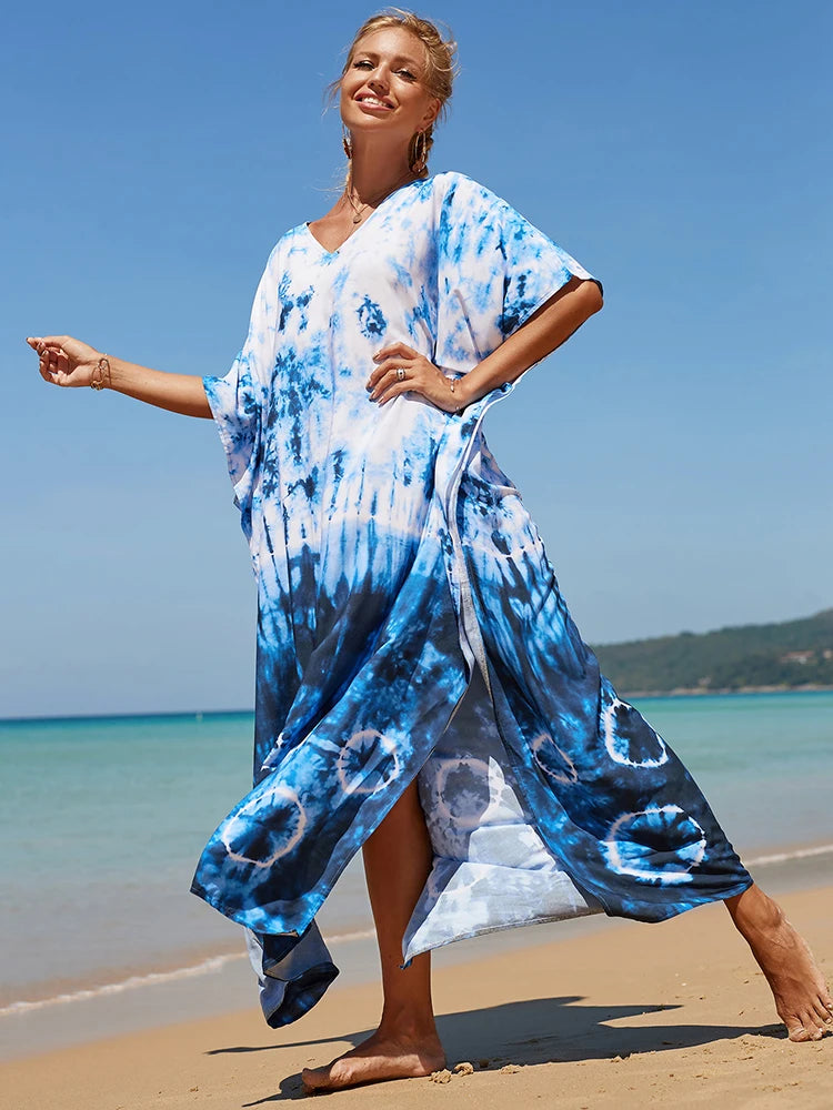 Kaftan tie dye colors