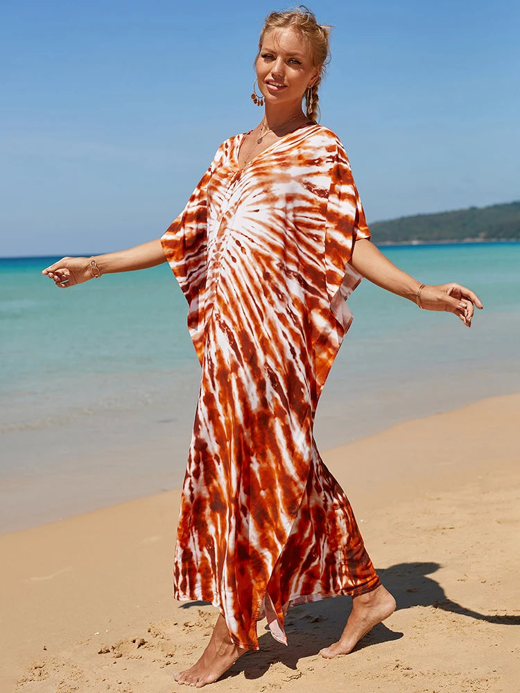 Kaftan tie dye colors