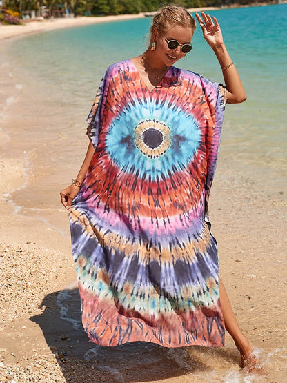 Kaftan tie dye colors