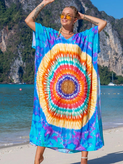 Kaftan tie dye colors