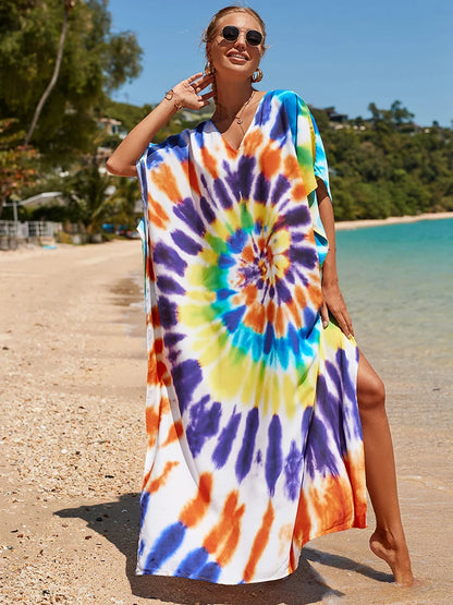 Kaftan tie dye colors