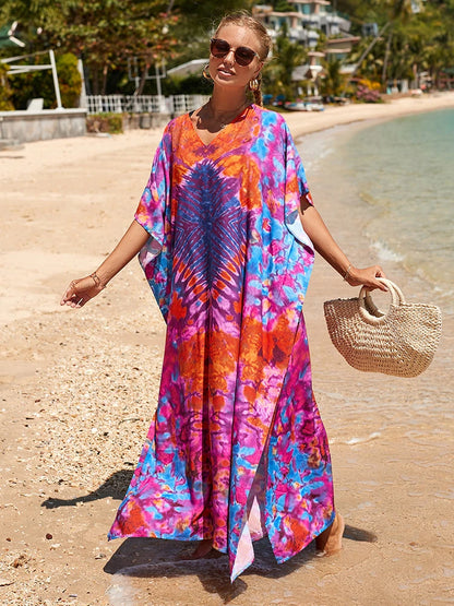 Kaftan tie dye colors