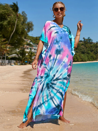 Kaftan tie dye colors