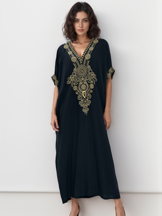 Kaftan bordado glam