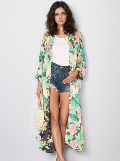 Kimono longo paradise