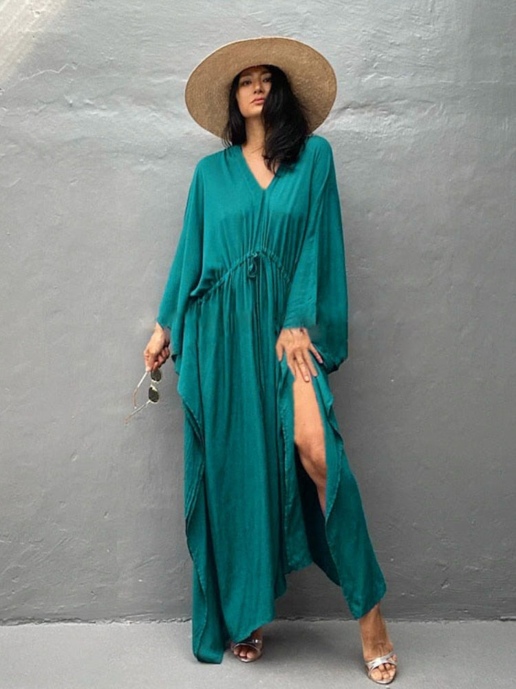 Kaftan sole com cordão